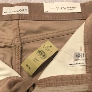 Ladies size 8 petite corduroy jeans, color tan/khaki, new